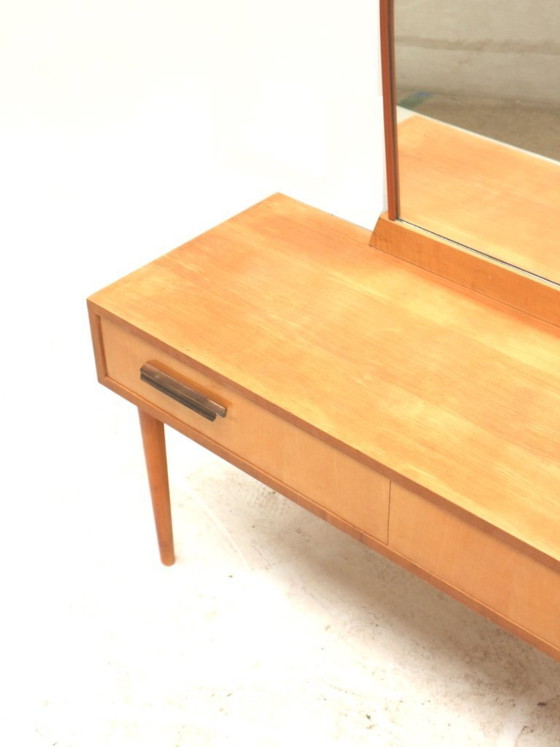 Image 1 of Vintage dressing table with tall mirror made in the 1970s