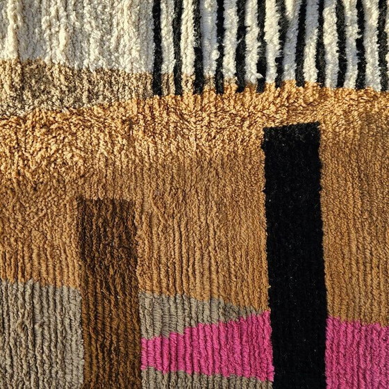 Handmade ecru rug with geometric patterns 200cm x 300cm – Rugs & carpets, Wool (photo 3 of 8)