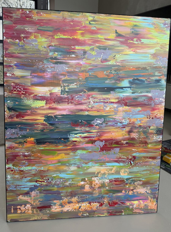 Image 1 of Artwork 90x70 incl. black floating frame