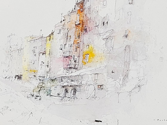 Alexander Befelein, Portovenere, 1989, Aquarelle – Peintures et dessins (photo 10 of 18)