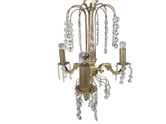 Image 1 of Lampadario - Stile Impero - 'Cascata' - ottone - terzo quarto del XX secolo