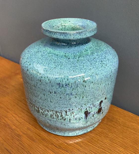 Image 1 of Blauwe vaas van Lawel West-Duitsland