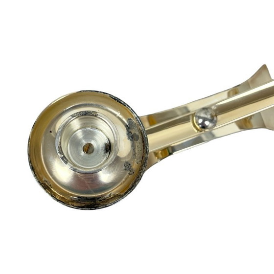 Image 1 of Vintage modernist WMF two-arm candle holder, Radtke model (1958), silver-plated, 1960s.