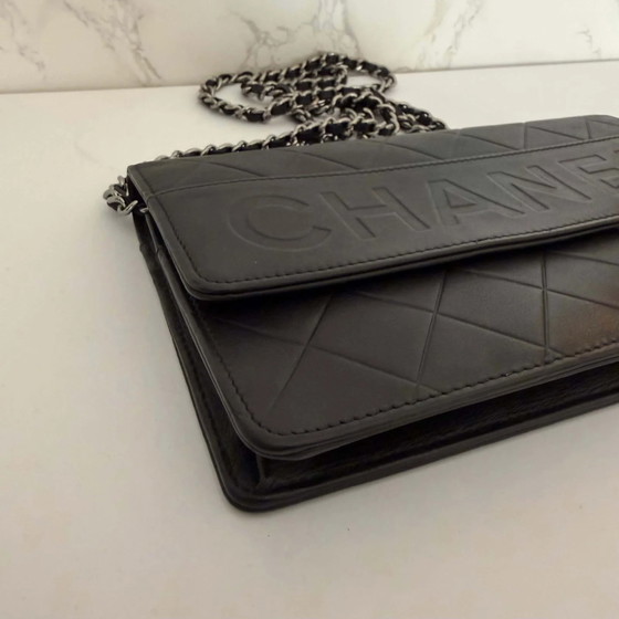 Chanel Wallet on Chain embossed Chanel – Wallets & small leather goods, Leather (photo 12 of 15)