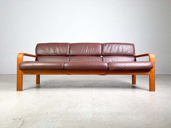 Image 1 of Midcentury Dreisitzer Sofa Couch L.Olsen & Søn Teak Vintage Design