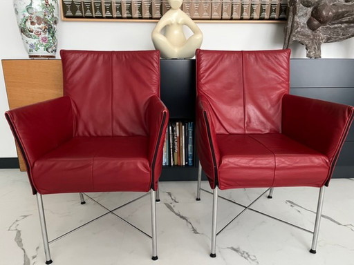 Set di due sedie rosse Montis Geraldine
