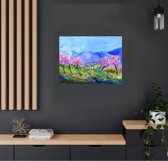 Blooming Cherrytrees in Provence – Paintings & Drawings, Canvas (photo 4 of 5)