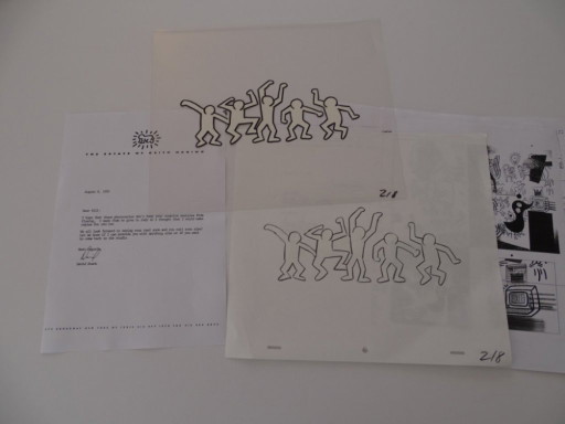 Keith Haring - Animation Cell - Dancing Men, Sesame Street