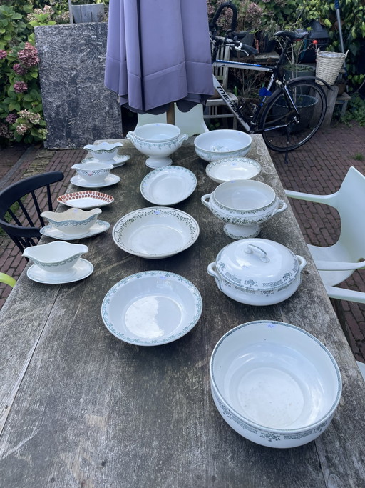 Set of 14 vintage bowls – tafelwaar, Ceramic