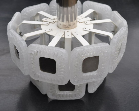 Image 1 of Lustre Kaiser en verre dépoli neige