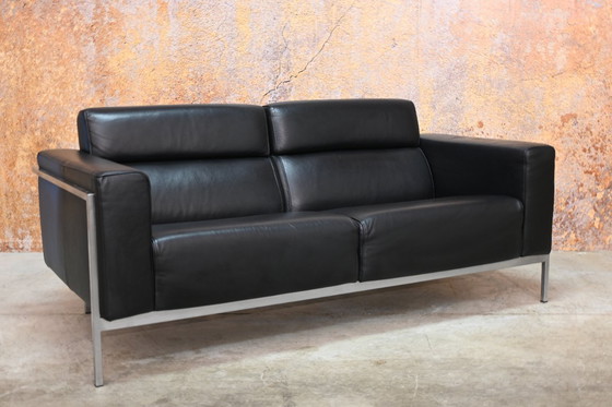 Image 1 of Canapé design Harvink Kadanz en cuir noir