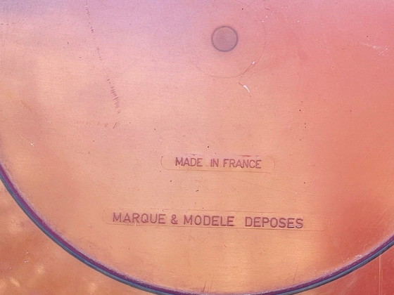 Image 1 of Mid-Century, Vintage, Rond Spiegel van Gerookt Acryl, Jaren 70