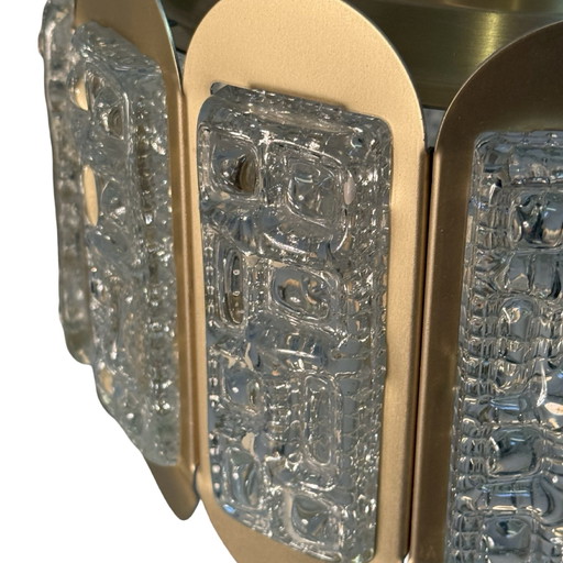 Vitrika - Denmark - 1960s Mid Century Modern Design hanging pedant - Including Extra long chain - Crystal inserts