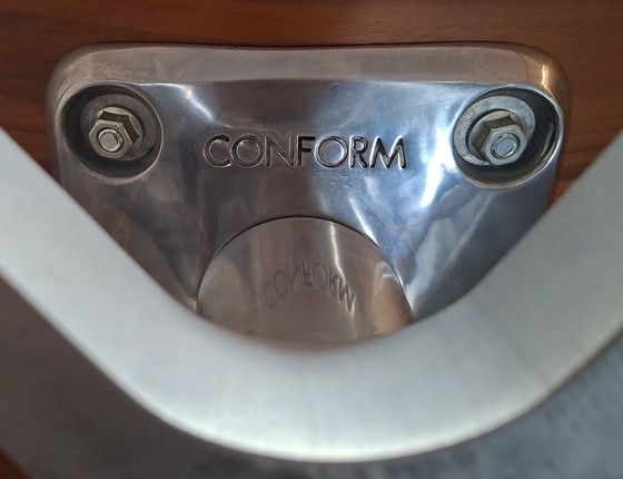 Image 1 of Conform Time out black leather/walnut + footstool