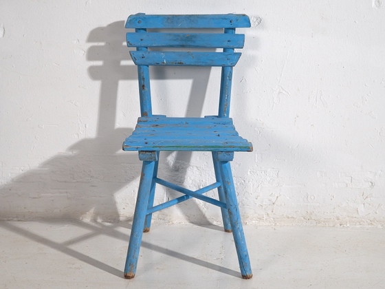 Antique school chairs (c.1920). Set of 4 pieces #1 – Side chairs, Vintage (photo 28 of 40)