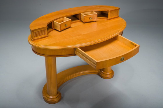 Image 1 of Biedermeier Frisiertisch und Sessel aus Wolkenstein, Italien, 2er-Set