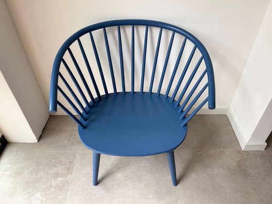 Image 1 of Fauteuil vintage Gilles Lundgren « Eker » / fauteuil à lattes