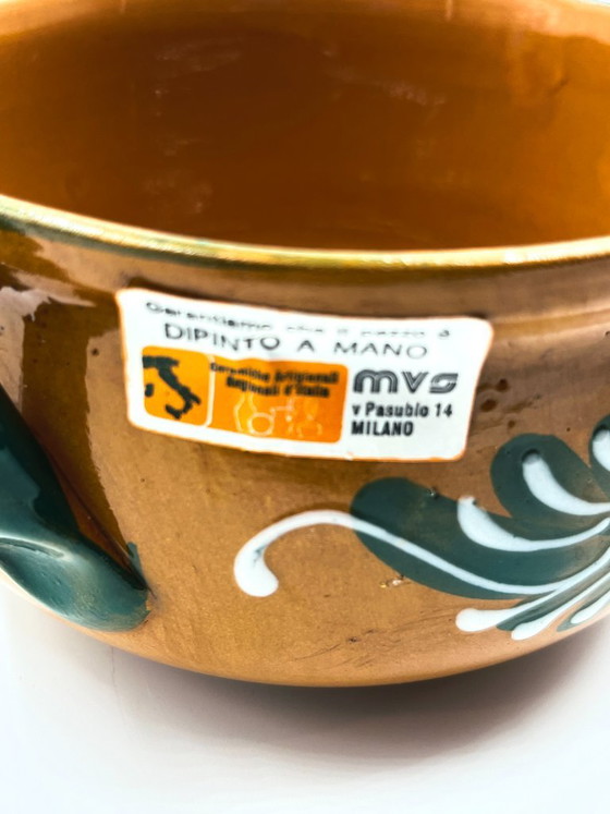 Pair of MVS Milano Ceramic Table Bins, Table accessories, Orange, Rustic (photo 12 of 12)