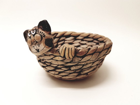 Image 1 of Ciotola fatta a mano "Gatto"