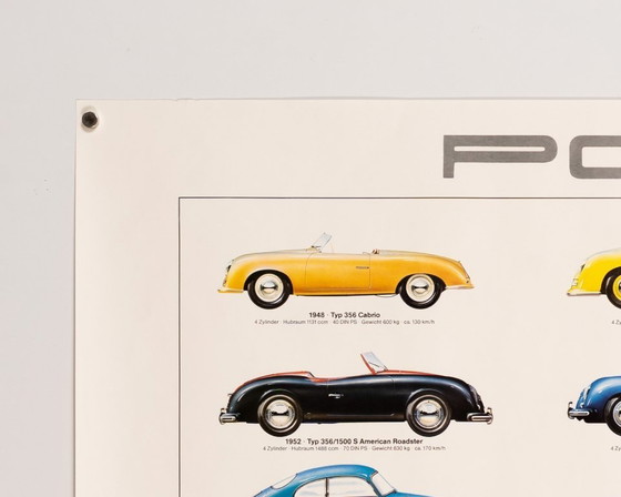 Image 1 of Auto sportive Porsche – 1980 – Poster originale vintage Porsche di Ken Rush – Vintage – 76x102 cm