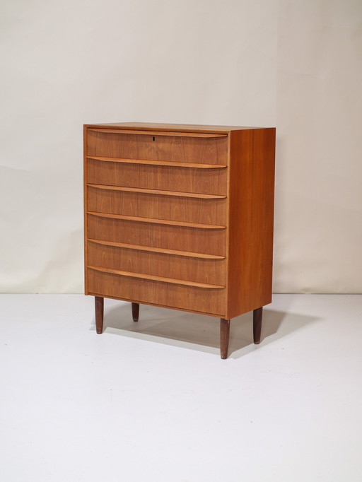 Chest of drawers teak Danish vintage 1960s