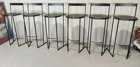 Image 1 of 6 tabourets de bar Musmé d'Emilio Nanni pour Fly Line