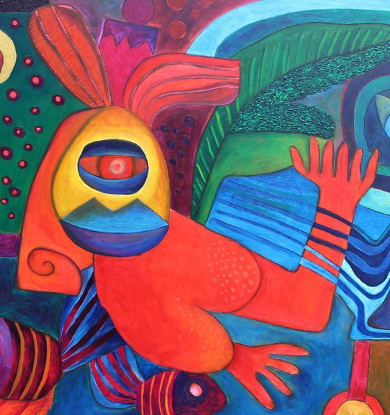 Image 1 of Gemälde „Der goldene Wald“