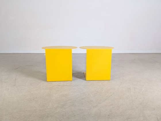 Image 1 of Ensemble de 2 tables basses/tables d'appoint Ligne Roset ODA par Christian Werner