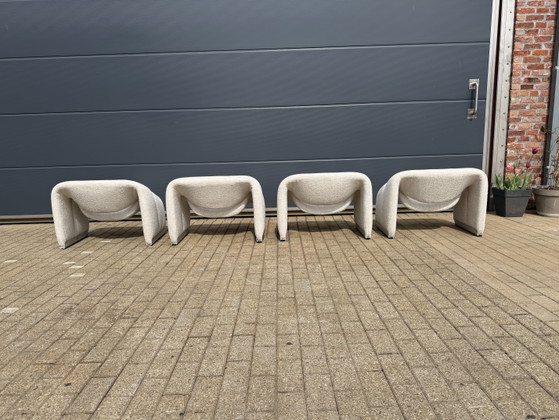 Image 1 of Artifort F598 Groovy armchairs in mint condition!! Pierre Paulin
