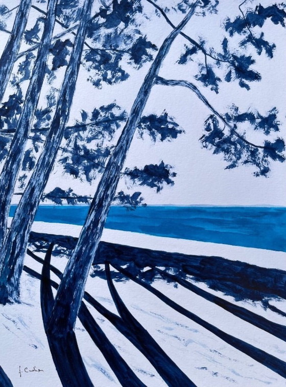 Image 1 of Ink on white fabriano paper.  Format 40x30cm.