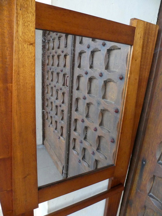 Armoire en Acajou avec Miroir, 1950 (photo 8 of 10)