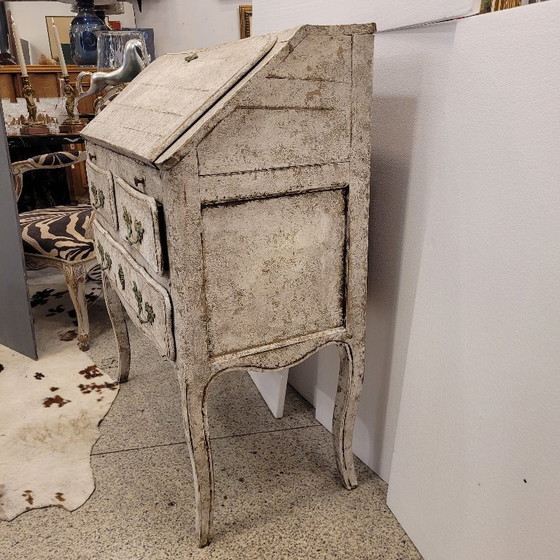 Image 1 of Provencal bureau/chest of drawers, Louis XV style, 19th century - France