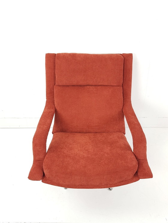 Image 1 of Vintage Artifort fauteuil F140 Harcourt nieuw gestoffeerd