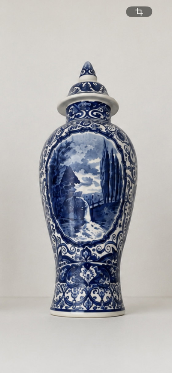 Image 1 of Delft blue vases