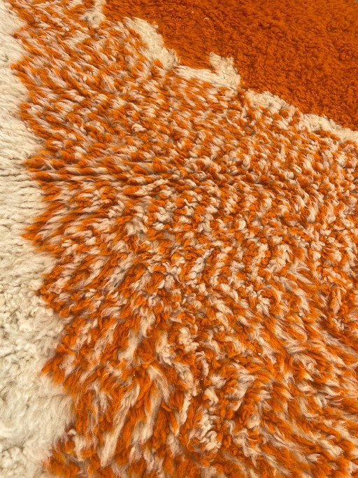 Alfombra tradicional hecha a mano de pura lana, tamaño 150 x 350 cm.
