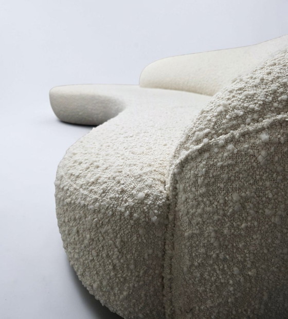 Divano design Serpentine tessuto bouclé Pierre Frey – Divani 3 posti, Lana, Tessile (photo 4 of 6)