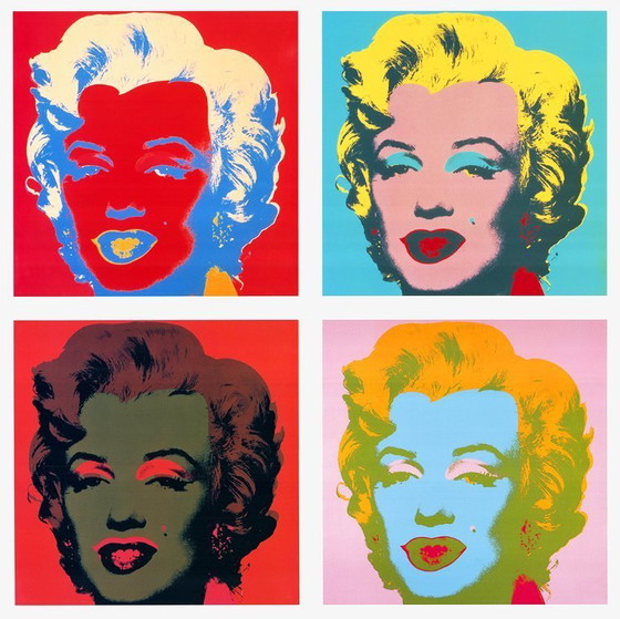 Image 1 of Warhol, Andy - Ten Marilyns II - Offset a colori (con sigillo) - 140 x 80 cm