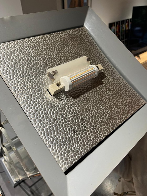 Image 1 of Vintage Deknudt floor lamp and display case