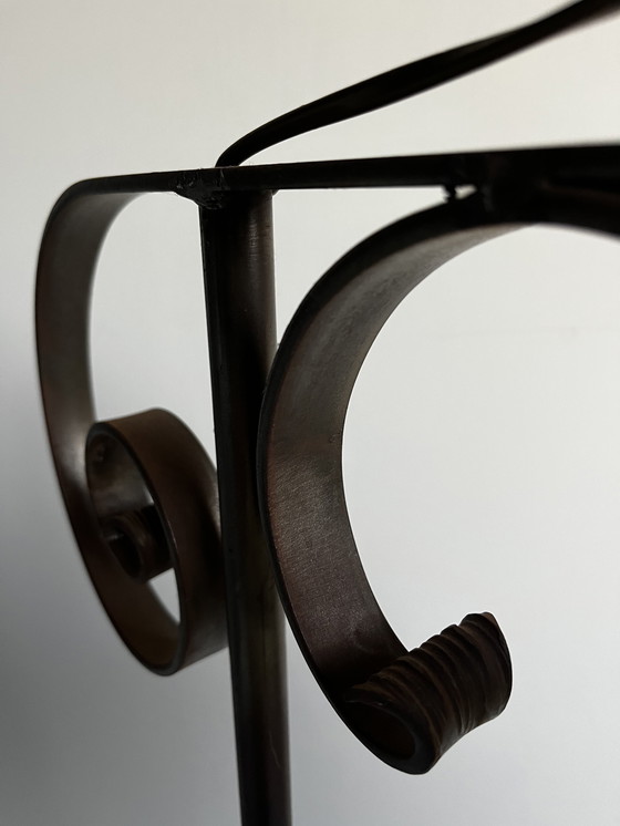 Image 1 of Lampadaire réglable en fer forgé