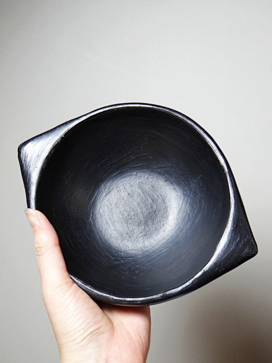 Image 1 of Pair of black pottery bowls from Chamba, Colombia, Pijao craftsmanship, 1970s