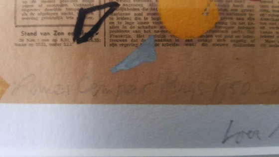 Image 1 of Remco Wouter Campert (1929) Piezografía "Para Deborah" Ges Ged