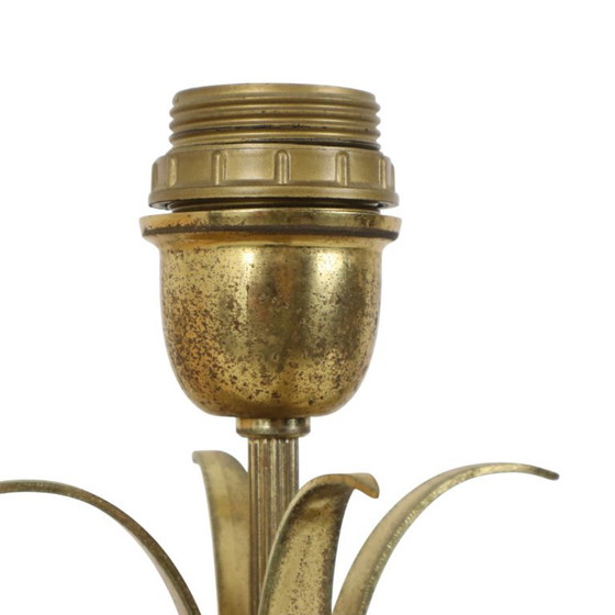 Lampe de table vintage palmier ananas, style années 70, 48 cm – Massive, Marble, Brass (photo 13 of 17)