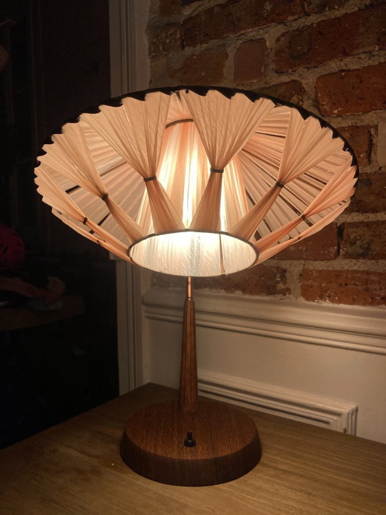 Image 1 of Lampada da tavolo Temde Leuchten in teak e ottone