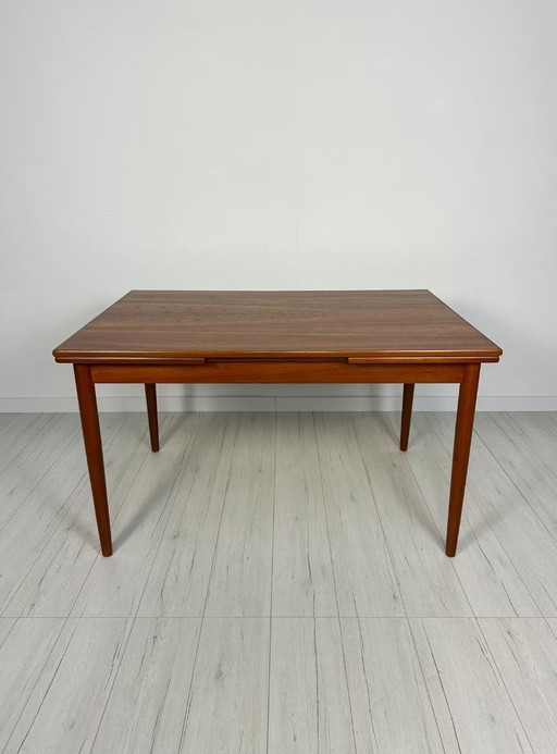 Vintage Danish Teak Extendable Dining Table 60s