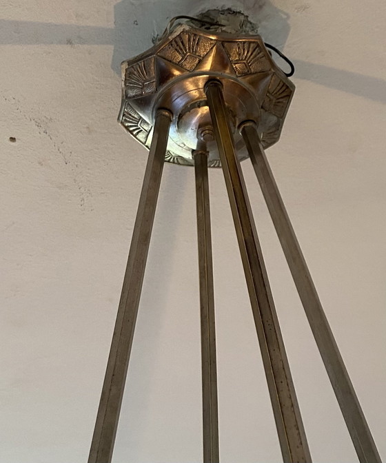 Image 1 of Art Deco hanging lamp 20s Made in Frace