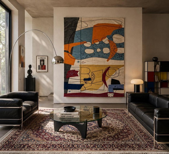Le Corbusier UNESCO 1962 Handgewebter Wandteppich | Textilkunst | 200 × 300 cm (79 × 118 Zoll) (photo 2 of 13)