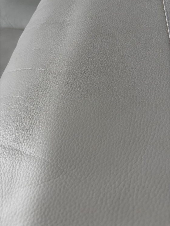 Image 1 of Walter Knoll Good Time Designer Sofa Couch Leather Off-White