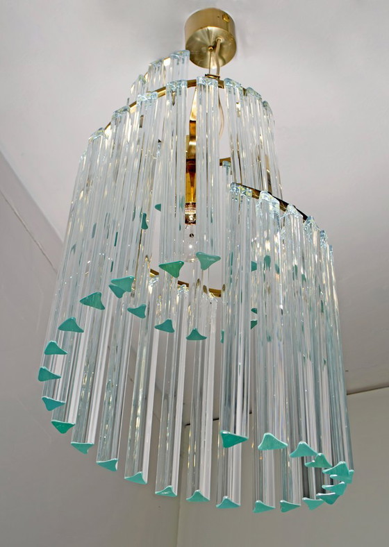 Image 1 of Lampadario di Murano italiano di metà secolo di Pia Guidetti Crippa per Lumi, 1960