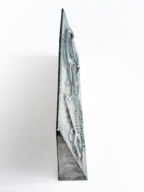 Kunstwerk Wanddecoratie Aluminium Jaren 70 – Metal, Vintage (photo 6 of 10)