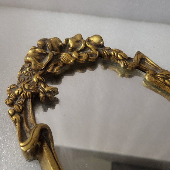 Image 1 of Espejo de mano Art Nouveau, bronce, alrededor de 1900